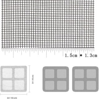 2x MOSKITIERA NA OKNO 1,3x1,5m CZARNA ZESTAW RZEPY +ŁATA NAPRAWCZA