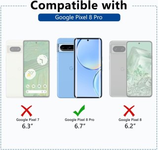 2x SZKŁO HARTOWANE GOOGLE PIXEL 8 PRO 2x SZKŁO NA APARAT WYSOKA OCHRONA