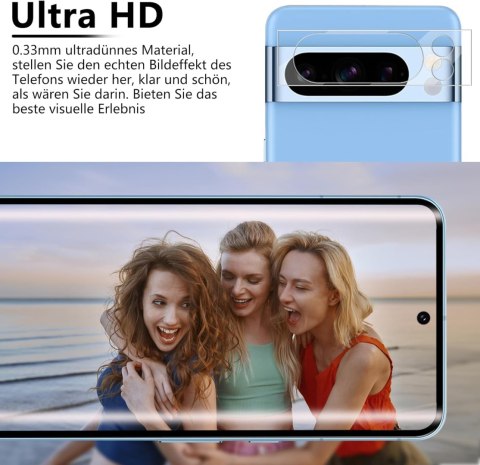 2x SZKŁO HARTOWANE GOOGLE PIXEL 8 PRO 2x SZKŁO NA APARAT WYSOKA OCHRONA