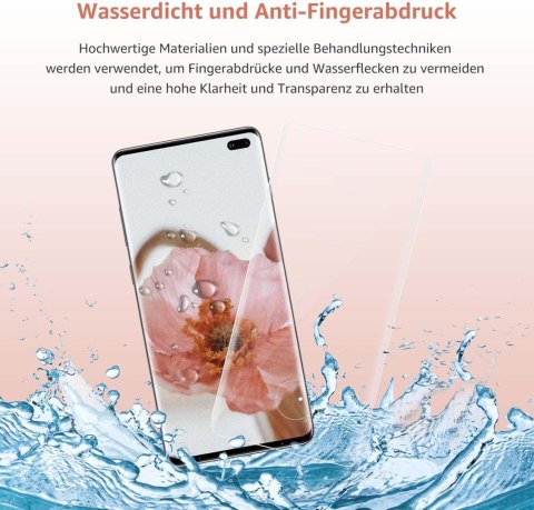 2X SZKŁO HARTOWANE SAMSUNG GALAXY S10+ WYSOKA OCHRONA + 2X SZKŁO NA APARAT