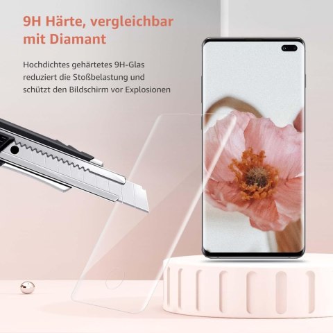 2X SZKŁO HARTOWANE SAMSUNG GALAXY S10+ WYSOKA OCHRONA + 2X SZKŁO NA APARAT