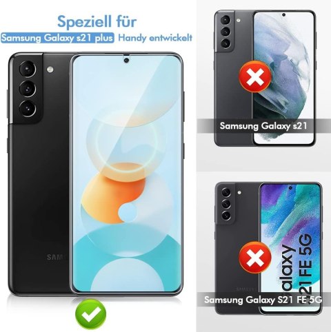 2x SZKŁO HARTOWANE SAMSUNG GALAXY S21+ WYSOKA OCHRONA WYTRZYMAŁE SOLIDNE