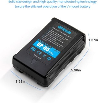 AKUMULATOR OYOMBA BP-95 DO KAMER SONY 95Wh 6600mAh V-mount EU/UK zasilacz
