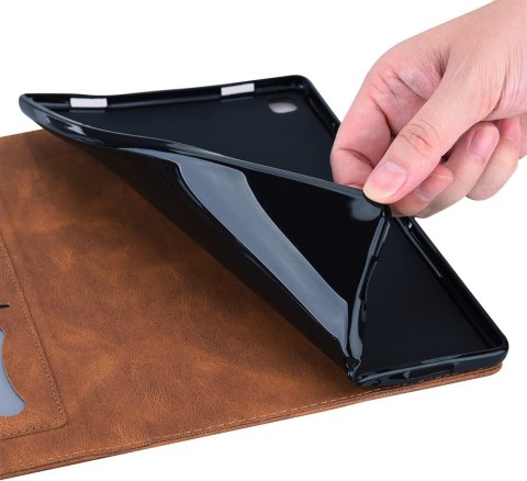 ETUI APPLE IPAD 10.2" 2021 2020 2019 BRĄZOWE IMITACJA SKÓRY MOTYL Z KLAPKĄ ETUI APPLE IPAD 10.2" 2021 2020 2019 BRĄZOWE IMITACJA SKÓRY MOTYL Z KLAPKĄ