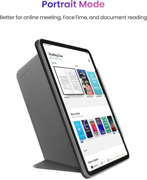 ETUI APPLE IPAD AIR 11 2024 / IPAD PRO 11 2022 CZARNE ZAMYKANE Z KLAPKĄ