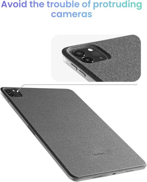 ETUI APPLE IPAD AIR 11 2024 / IPAD PRO 11 2022 CZARNE ZAMYKANE Z KLAPKĄ