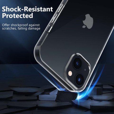 ETUI APPLE IPHONE 14 PRZEZROCZYSTE 3x SZKŁO HARTOWANE WYTRZYMAŁE SOLIDNE