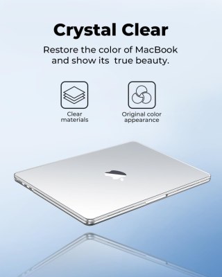 ETUI CASE MACBOOK AIR 15" M2 2023 PRZEZROCZYSTE NAKŁADKA NA KLAWIATURĘ EU/UK