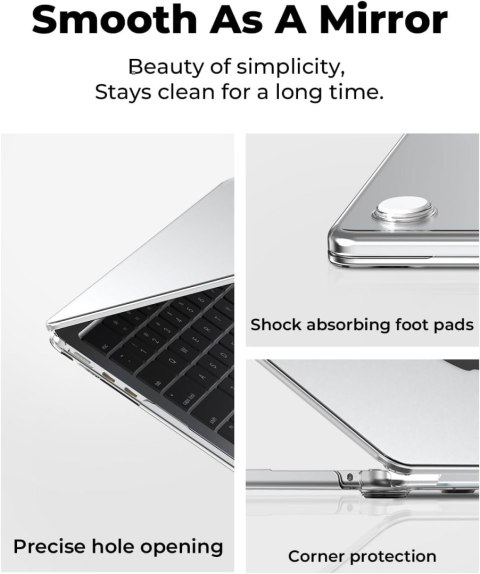 ETUI CASE MACBOOK AIR 15" M2 2023 PRZEZROCZYSTE NAKŁADKA NA KLAWIATURĘ EU/UK