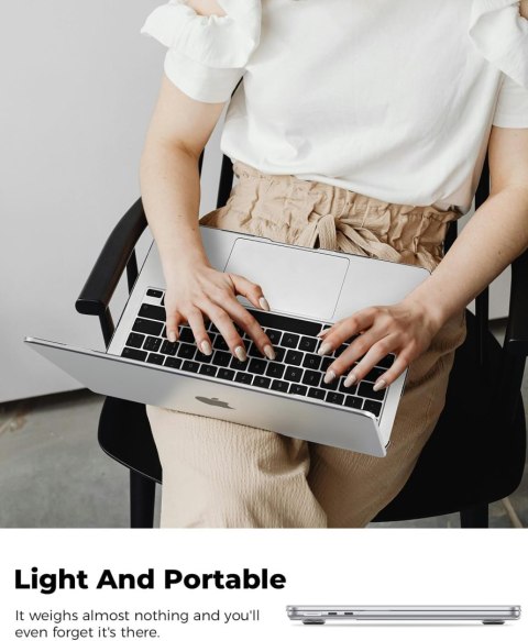 ETUI CASE MACBOOK AIR 15" M2 2023 PRZEZROCZYSTE NAKŁADKA NA KLAWIATURĘ EU/UK