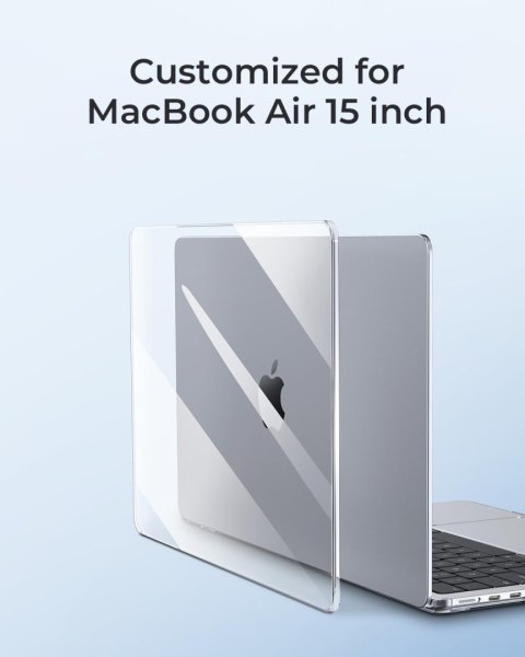 ETUI CASE MACBOOK AIR 15" M2 2023 PRZEZROCZYSTE NAKŁADKA NA KLAWIATURĘ EU/UK