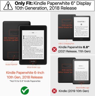 ETUI DO CZYTNIK KSIĄŻEK KINDLE 10 GEN 2018 FIOLETOWE KSIĄŻKA ZAMYKANE
