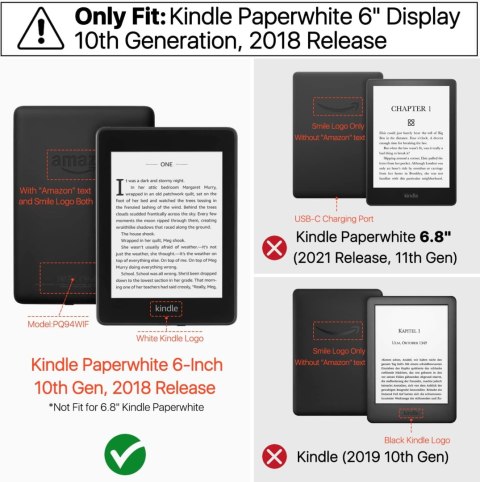 ETUI DO CZYTNIK KSIĄŻEK KINDLE 10 GEN 2018 FIOLETOWE KSIĄŻKA ZAMYKANE