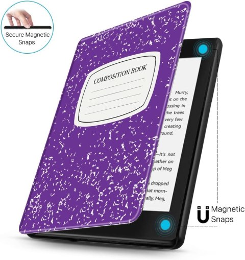 ETUI DO CZYTNIK KSIĄŻEK KINDLE 10 GEN 2018 FIOLETOWE KSIĄŻKA ZAMYKANE