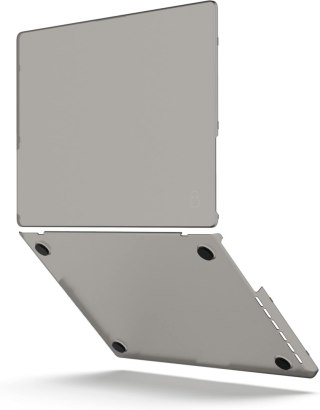 ETUI MACBOOK AIR 13.6" 2022 TRANSPARENTNY SZARY NAKŁADKA NA KLAWIATURĘ EU/UK