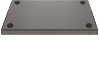 ETUI MACBOOK AIR 13.6" 2022 TRANSPARENTNY SZARY NAKŁADKA NA KLAWIATURĘ EU/UK
