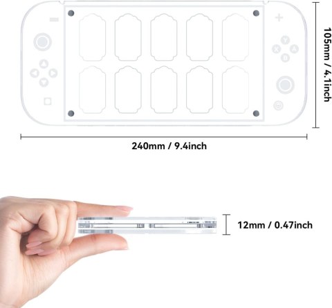 ETUI ORGANIZER NA KARTY NINTENDO SWITCH OLED MICRO SD PRZEZROCZYSTE MAGNES ETUI ORGANIZER NA KARTY NINTENDO SWITCH OLED MICRO SD PRZEZROCZYSTE MAGNES