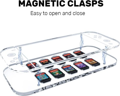 ETUI ORGANIZER NA KARTY NINTENDO SWITCH OLED MICRO SD PRZEZROCZYSTE MAGNES ETUI ORGANIZER NA KARTY NINTENDO SWITCH OLED MICRO SD PRZEZROCZYSTE MAGNES