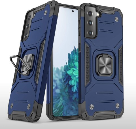 ETUI SAMSUNG GALAXY S21 GRANATOWE CZARNA RAMKA PANCERNE WYTRZYMAŁE UCHWYT
