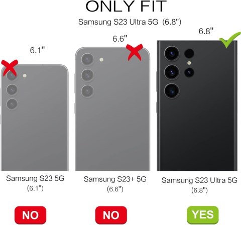 ETUI SAMSUNG GALAXY S23 ULTRA 5G CZARNE ZŁOTE SERDUSZKO Z UCHWYTEM +SMYCZ