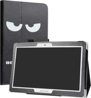 ETUI TABLET ARCHOS 101 OXYGEN CZARNE ZAMYKANE Z KLAPKĄ NAPIS BUŹKA