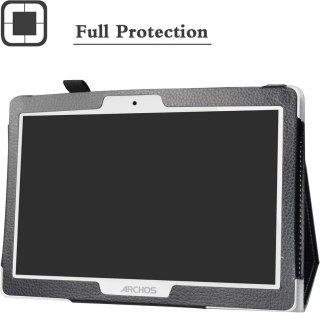 ETUI TABLET ARCHOS 101 OXYGEN CZARNE ZAMYKANE Z KLAPKĄ NAPIS BUŹKA