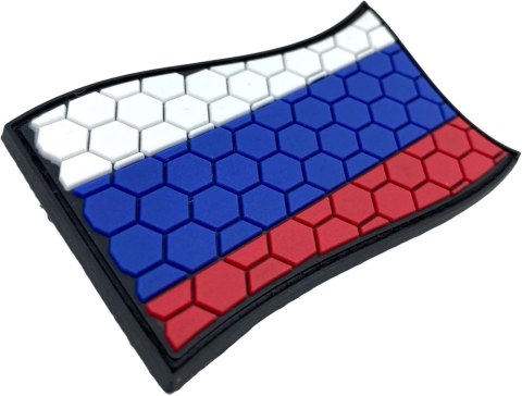 FLAGA ROSJI PLASTER MIODU PVC AIRSOFT TEAM PATCH NA RZEP 7,5x4,6cm FLAGA ROSJI PLASTER MIODU PVC AIRSOFT TEAM PATCH NA RZEP 7,5x4,6cm