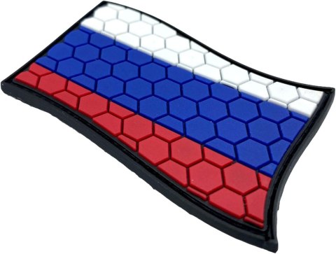 FLAGA ROSJI PLASTER MIODU PVC AIRSOFT TEAM PATCH NA RZEP 7,5x4,6cm FLAGA ROSJI PLASTER MIODU PVC AIRSOFT TEAM PATCH NA RZEP 7,5x4,6cm