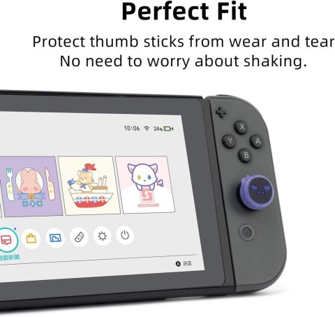 GUMKI NAKŁADKI PRZYCISKI NINTENDO SWITCH LITE OLED SILIKONOWE DUSZKI x4