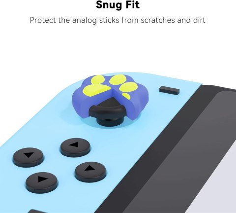 GUMKI NAKŁADKI PRZYCISKI NINTENDO SWITCH LITE OLED SILIKONOWE KOCIE ŁAPKIx4