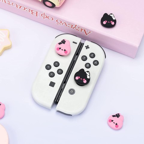 GUMKI NAKŁADKI PRZYCISKI NINTENDO SWITCH LITE OLED SILIKONOWE KRÓLIK KOT x4 GUMKI NAKŁADKI PRZYCISKI NINTENDO SWITCH LITE OLED SILIKONOWE KRÓLIK KOT x4