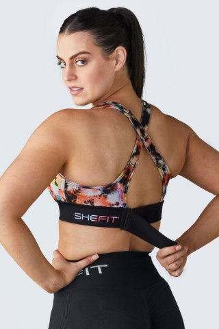 STANIK SPORTOWY SHEFIT KOLOROWY MOCNE PODTRZYMANIE REGULOWANY M