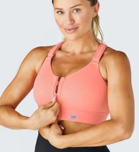 STANIK SPORTOWY SHEFIT POMARAŃCZOWY ŚREDNIE PODTRZYMANIE REGULOWANY 5XL STANIK SPORTOWY SHEFIT POMARAŃCZOWY ŚREDNIE PODTRZYMANIE REGULOWANY 5XL