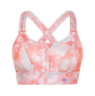 STANIK SPORTOWY SHEFIT TIE DYE POMARAŃCZOWE MOCNE PODTRZYMANIE REGULOWANY M
