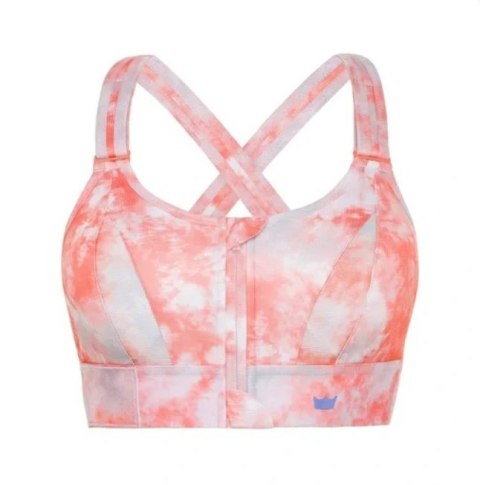 STANIK SPORTOWY SHEFIT TIE DYE POMARAŃCZOWE MOCNE PODTRZYMANIE REGULOWANY M