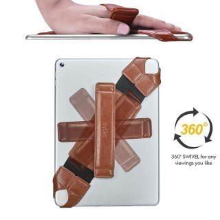 UCHWYT DO TABLETU SKÓRZANY UNIWERSALNY 360° BRĄZOWY 7.9-8.4 CALA JOYLINK