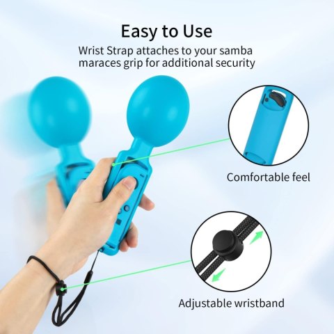 UCHWYT MARAKSY JOY-CON JOYCON NINTENDO SWITCH SAMBA NIEBIESKI CZERWONY 2szt