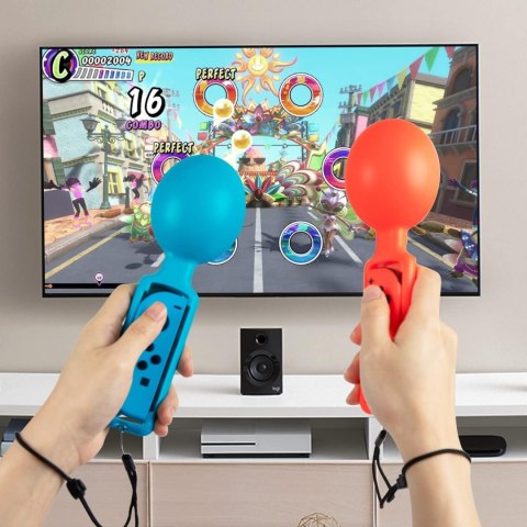 UCHWYT MARAKSY JOY-CON JOYCON NINTENDO SWITCH SAMBA NIEBIESKI CZERWONY 2szt