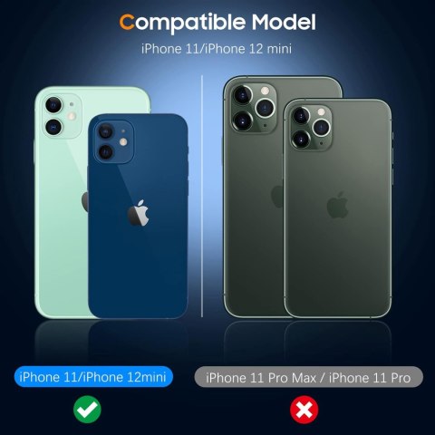 2X SZKŁO HARTOWANE NA APARAT APPLE IPHONE 11 / 12 MINI WYSOKA OCHRONA