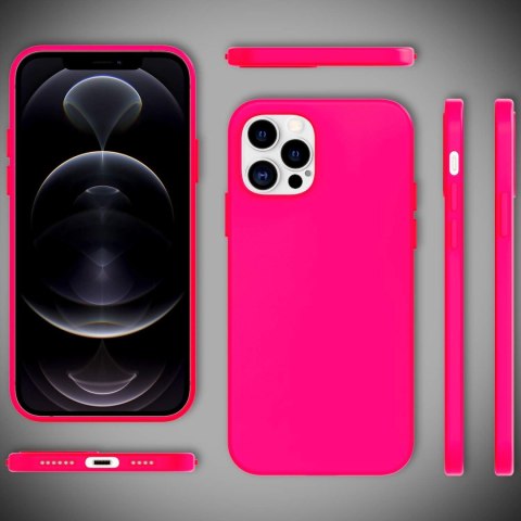 ETUI APPLE IPHONE 12 PRO MAX RÓŻOWE JASKRAWE PLECKI OCHRONNE WYTRZYMAŁE