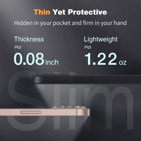 ETUI APPLE IPHONE 13 CZARNE MATOWE MAGSAFE WYTRZYMAŁE 2X SZKŁO HARTOWANE