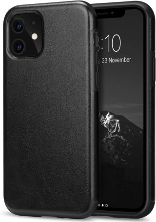ETUI DO APPLE IPHONE 11 CZARNE IMITACJA SKÓRY WYSOKA OCHRONA WYTRZYMAŁE