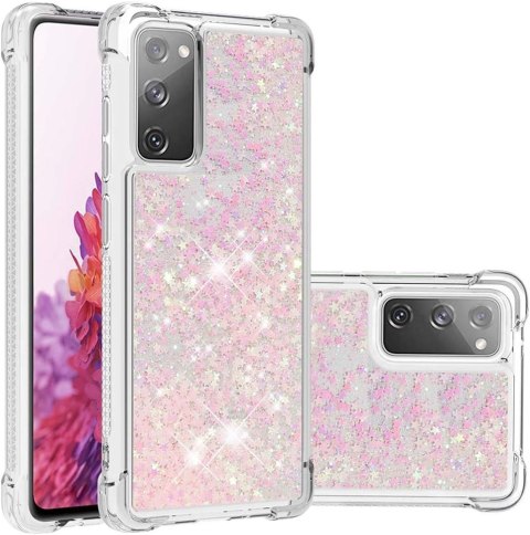 ETUI DO SAMSUNG GALAXY S21 FE 5G BEZBARWNE RÓŻOWE GWIAZDKI 2X SZKŁO ETUI DO SAMSUNG GALAXY S21 FE 5G BEZBARWNE RÓŻOWE GWIAZDKI 2X SZKŁO