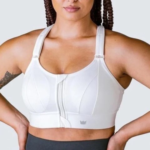 STANIK SPORTOWY SHEFIT BIAŁY MOCNE PODTRZYMANIE REGULOWANY 5XL STANIK SPORTOWY SHEFIT BIAŁY MOCNE PODTRZYMANIE REGULOWANY 5XL