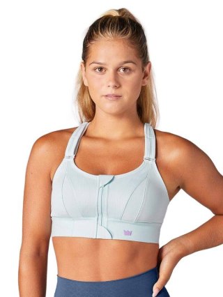 STANIK SPORTOWY SHEFIT BŁĘKITNY NIEBIESKI MOCNE PODTRZYMANIE REGULOWANY 4XL