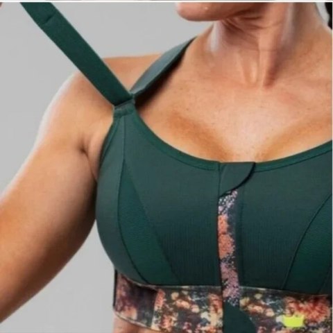 STANIK SPORTOWY SHEFIT CIEMNY ZIELONY MOCNE PODTRZYMANIE REGULOWANY XL STANIK SPORTOWY SHEFIT CIEMNY ZIELONY MOCNE PODTRZYMANIE REGULOWANY XL