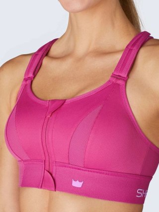 STANIK SPORTOWY SHEFIT INTENSYWNY RÓŻ MOCNE PODTRZYMANIE REGULOWANY 2XL