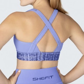 STANIK SPORTOWY SHEFIT NIEBIESKI ŚREDNIE PODTRZYMANIE REGULOWANY 2XL