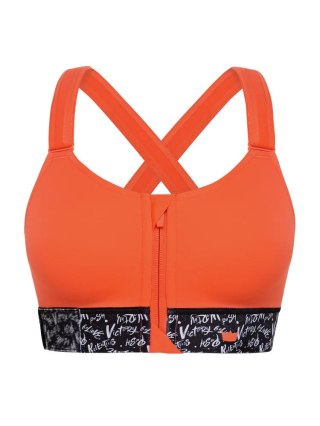 STANIK SPORTOWY SHEFIT POMARAŃCZOWY ŚREDNIE PODTRZYMANIE REGULOWANY 2XL