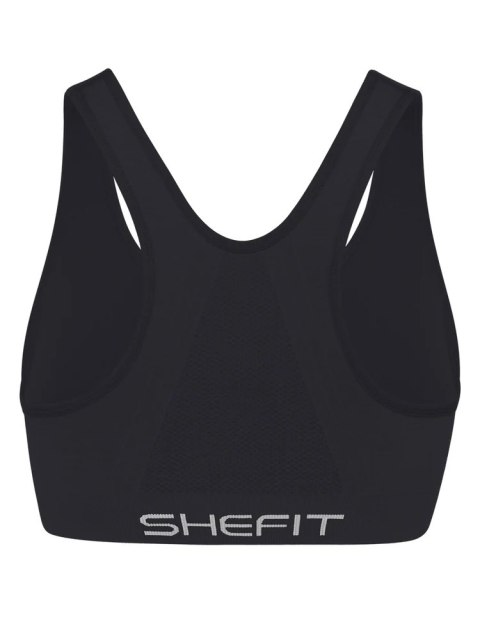 STANIK SPORTOWY TOP SHEFIT CZARNY ZAPINANY Z PRZODU 4XL STANIK SPORTOWY TOP SHEFIT CZARNY ZAPINANY Z PRZODU 4XL